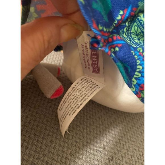 Scentsy Buddy Friend Emily Rag Cloth Doll Dark Hair Elephant plush toy attached - Picture 8 of 8